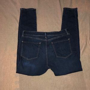 a.n.a mid rise skinny jeans, dark wash, size 12, regular length, like new